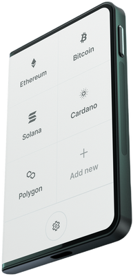 Ledger Stax hardware wallet with E Ink touchscreen display