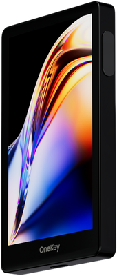 OneKey Pro hardware wallet with color touchscreen display