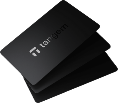 Tangem Wallet 3-card set NFC hardware wallet cards