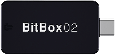 BitBox BitBox02 hardware wallet with monochrome OLED display