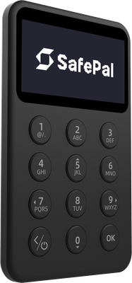 SafePal X1 cryptocurrency hardware wallet with LCD display